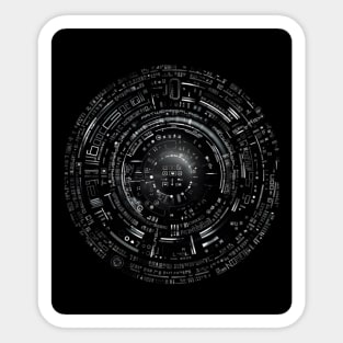 Techno pattern Sticker